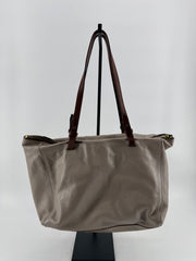 Fossil Taupe Tote with Key Charm