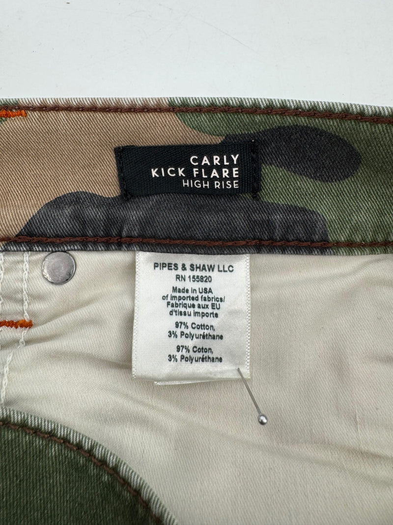 Veronica Beard Carly Kick Flare Pants 