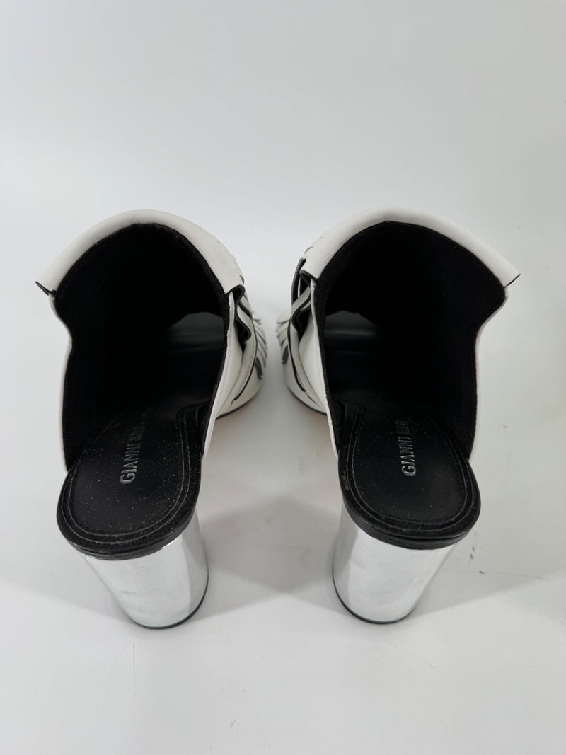 Gianni Bini White Paisleigh Heels