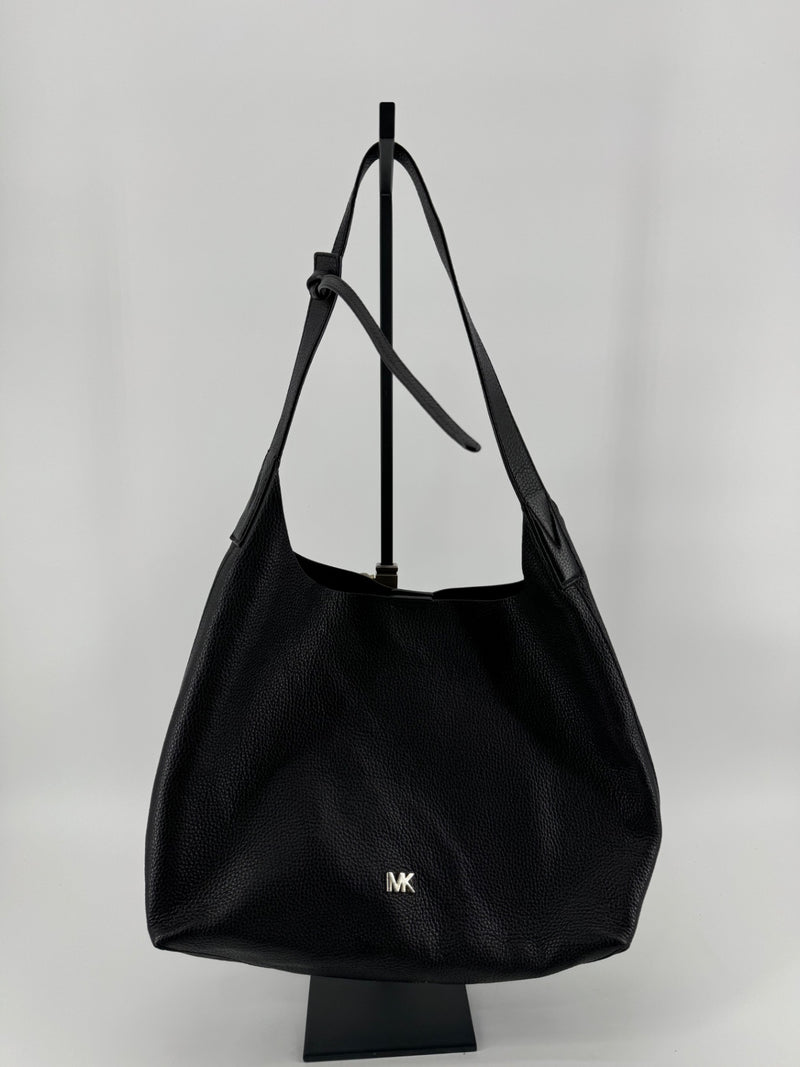 Michael Kors Black Leather Shoulder Bag