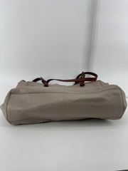Fossil Taupe Tote with Key Charm