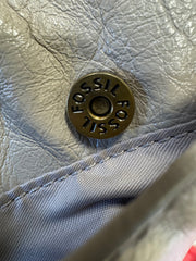 Fossil Taupe Tote with Key Charm