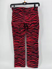 Isabel Marant Etoile Red/Black Zebra Print Pants