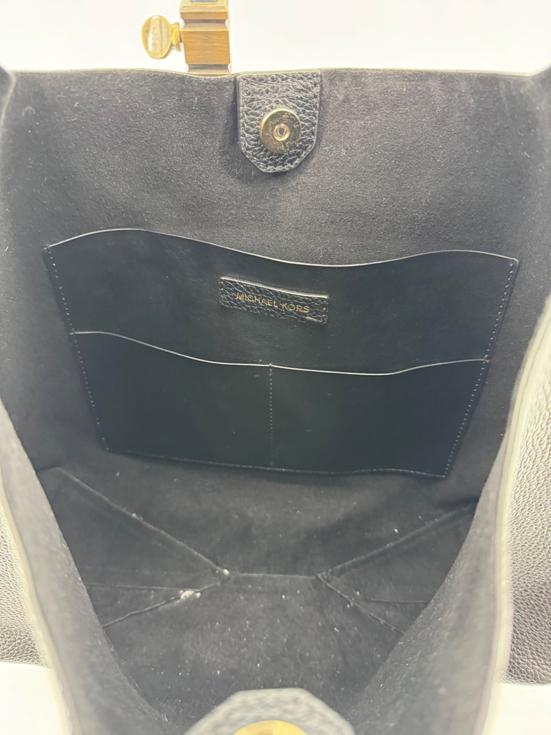 Michael Kors Black Leather Shoulder Bag