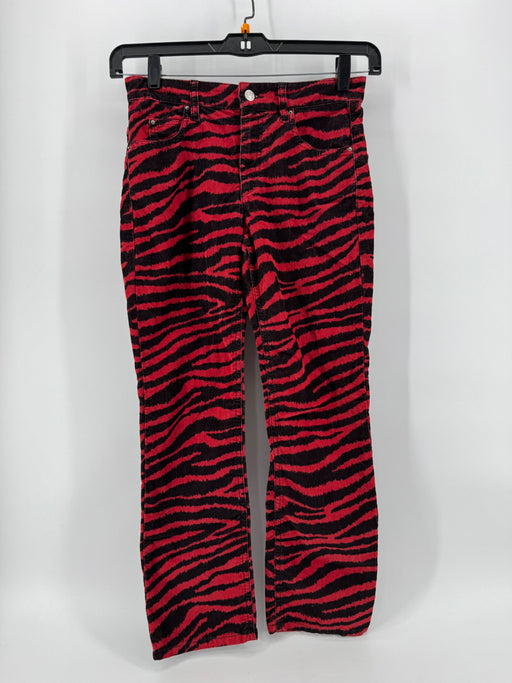 Isabel Marant Etoile Red/Black Zebra Print Pants