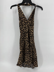 Reformation Leopard Print Halter Dress