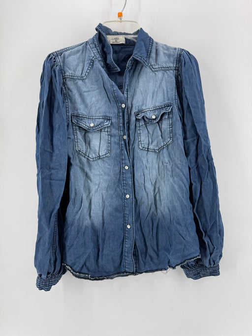Zenana Blue Button Up