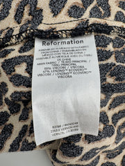 Reformation Leopard Print Halter Dress