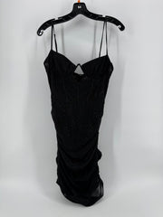 Oh Polly Black Rhinestone Dress