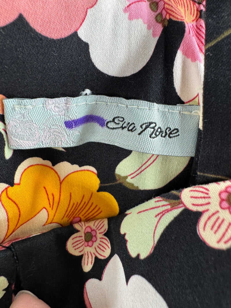 Eva Rose Black Floral Dress