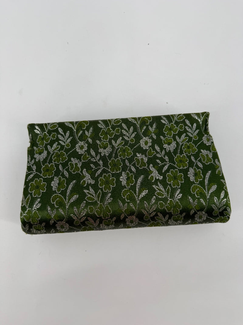 Unbranded Vintage Green/Silver Clutch
