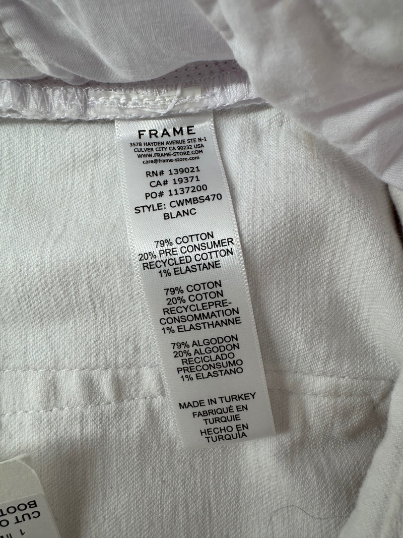FRAME White Denim Jeans