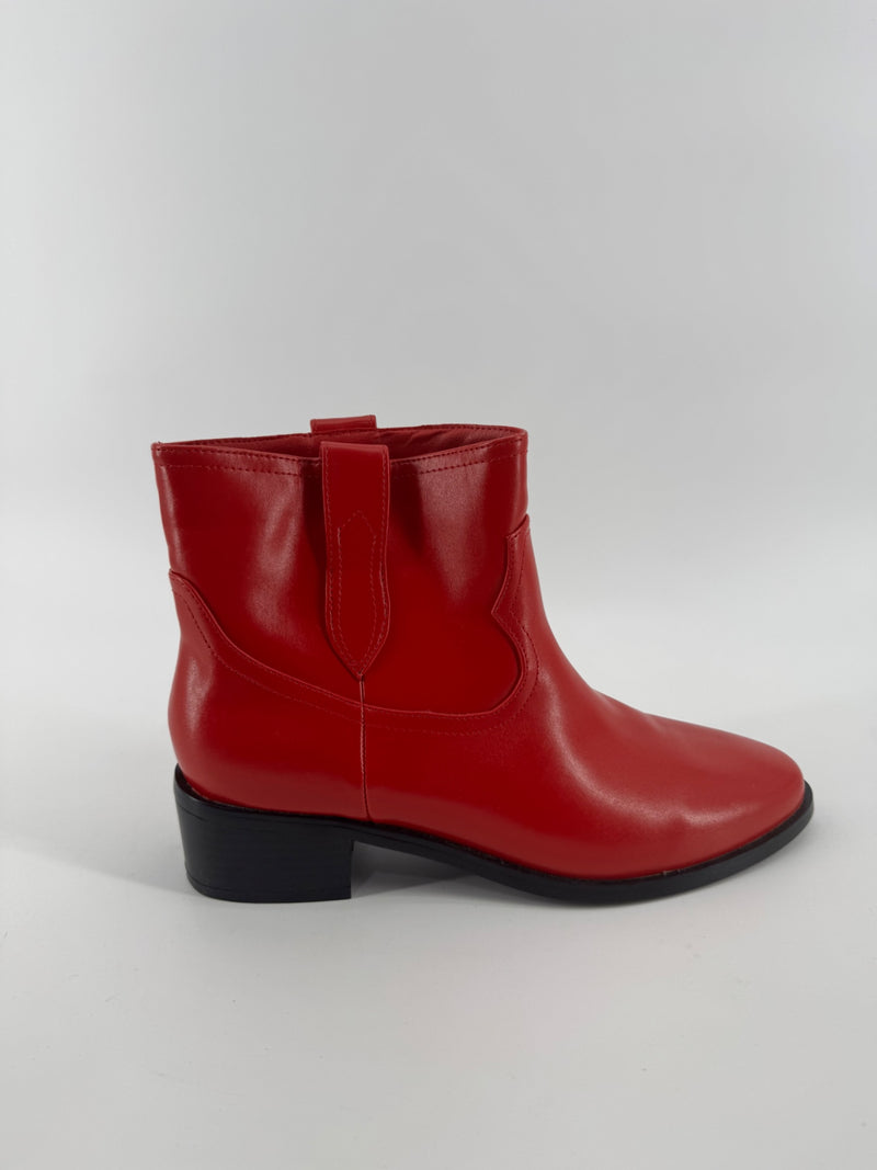 Princess Polly Red Ankle Boots