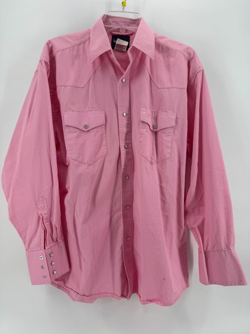 Wrangler Breast Cancer Awareness Button Up