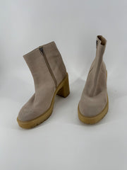 Dolce Vita Beige Chunky Heel Boots