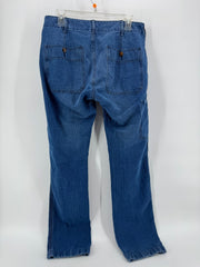 Alex Mill Blue Button Zip Pants