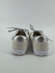Vans White/Silver Low Top Shoes