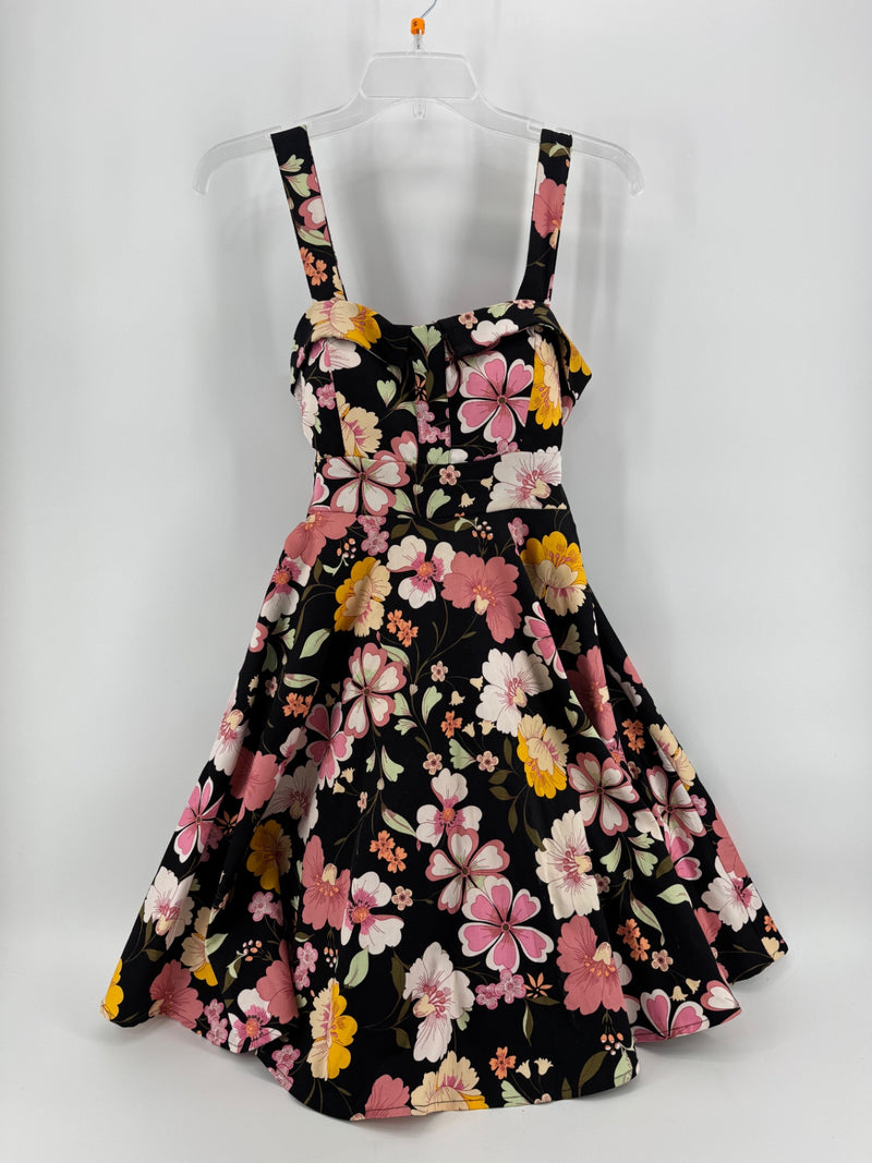 Eva Rose Black Floral Dress