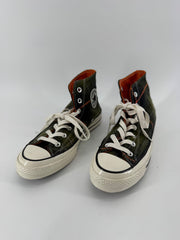 Converse Green Plaid High Tops