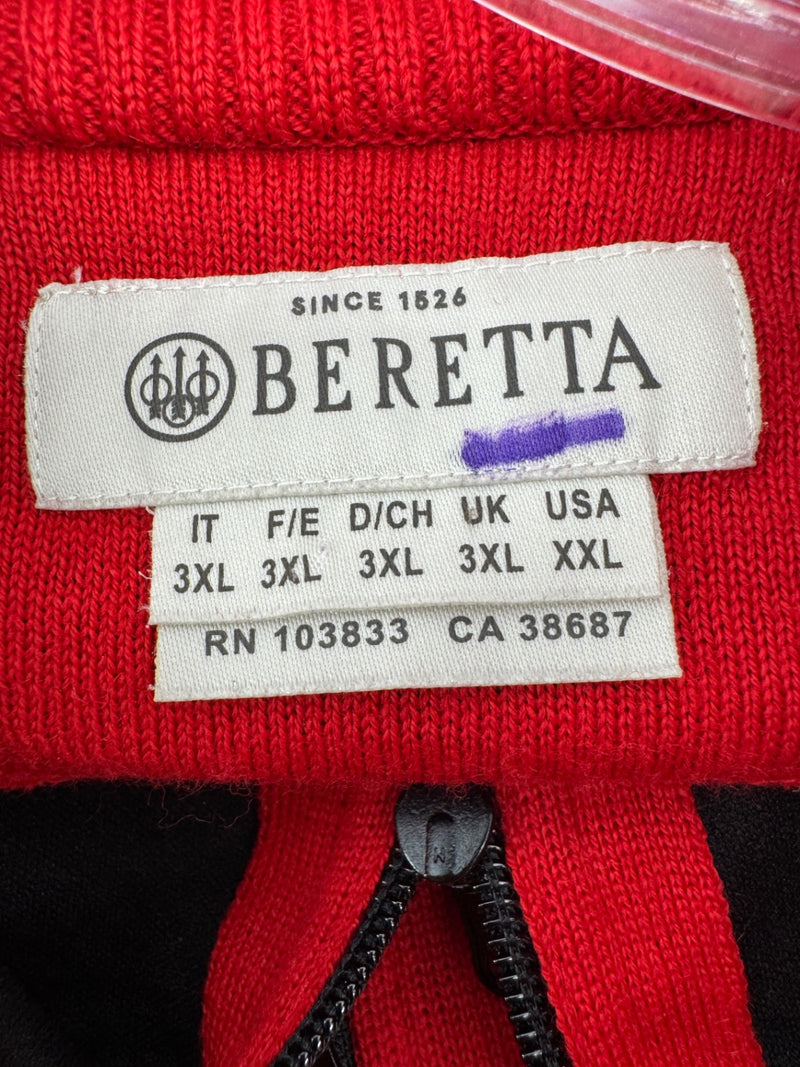 Beretta Red Quarter Zip Pullover