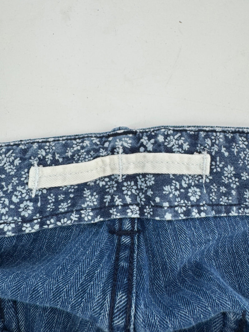 Alex Mill Blue Button Zip Pants