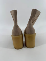 Dolce Vita Beige Chunky Heel Boots