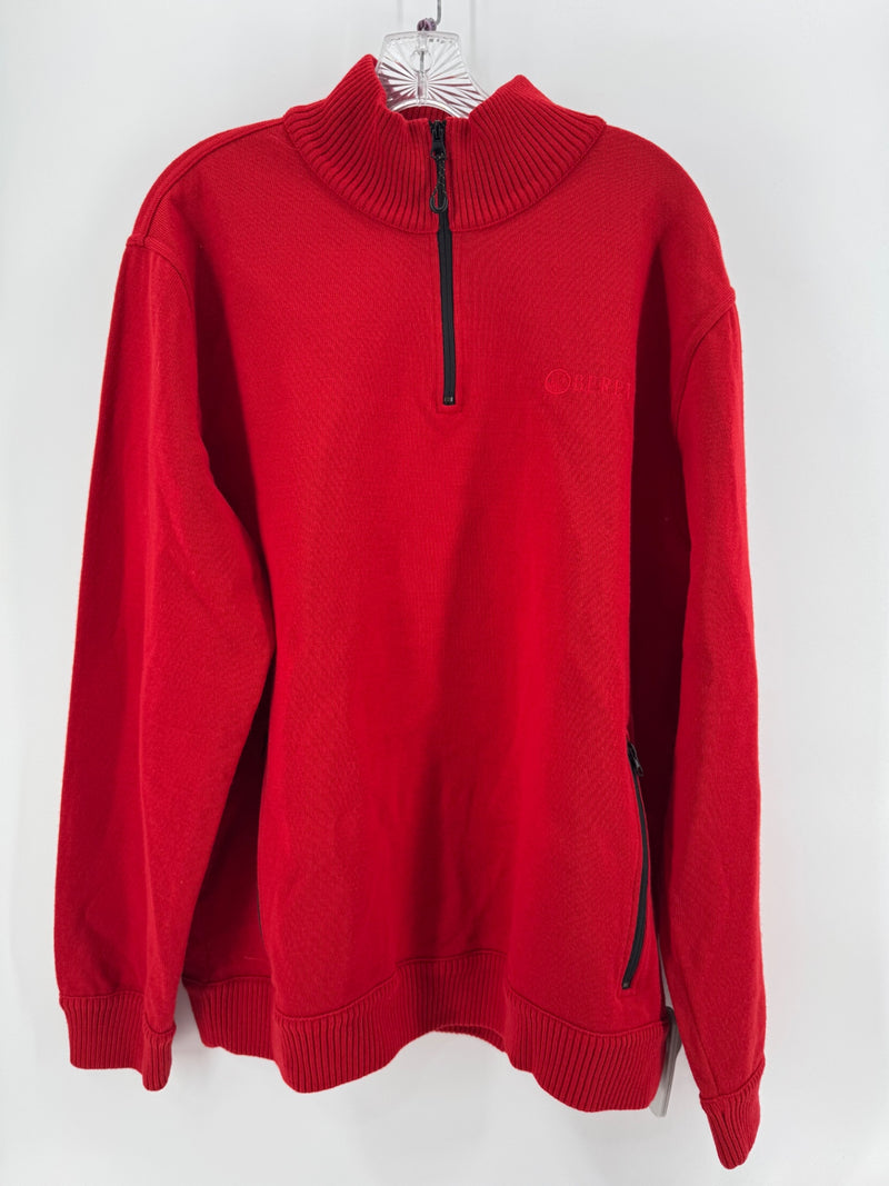 Beretta Red Quarter Zip Pullover