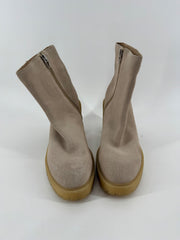 Dolce Vita Beige Chunky Heel Boots