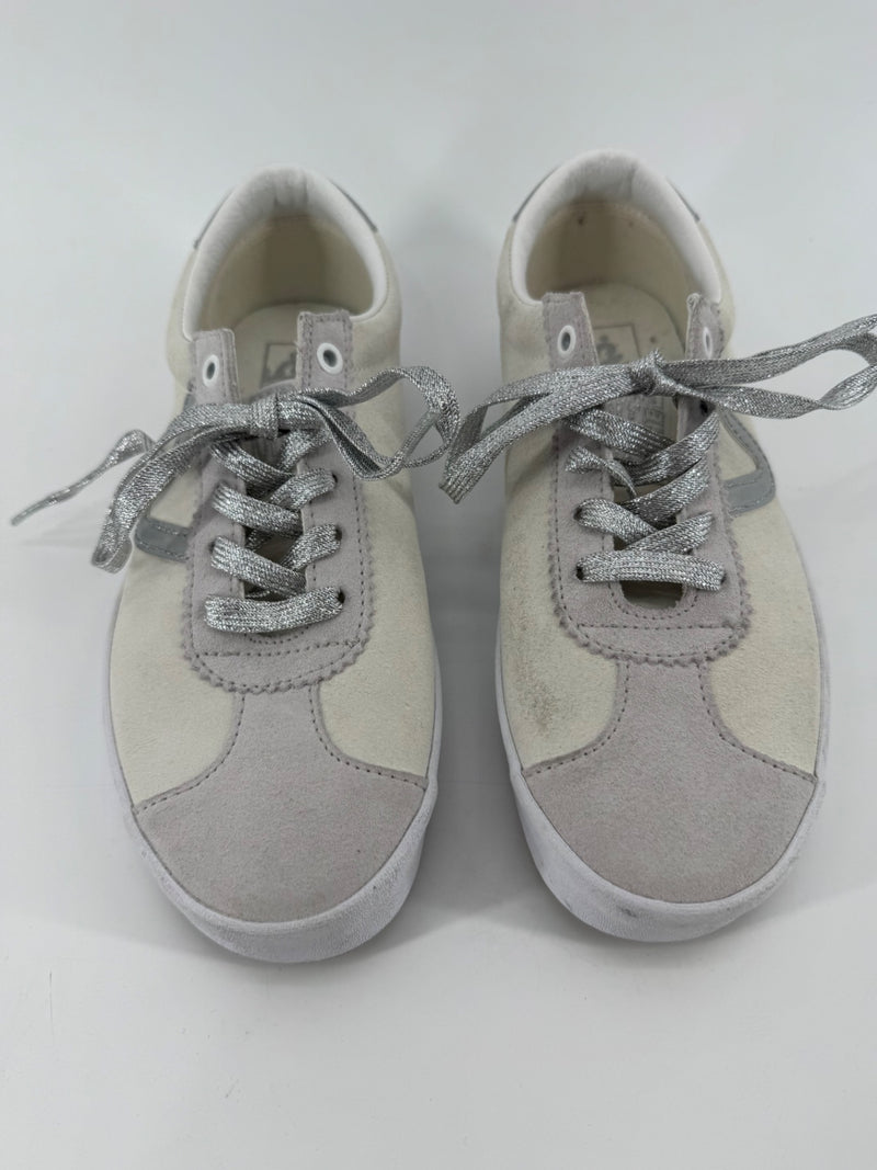 Vans White/Silver Low Top Shoes