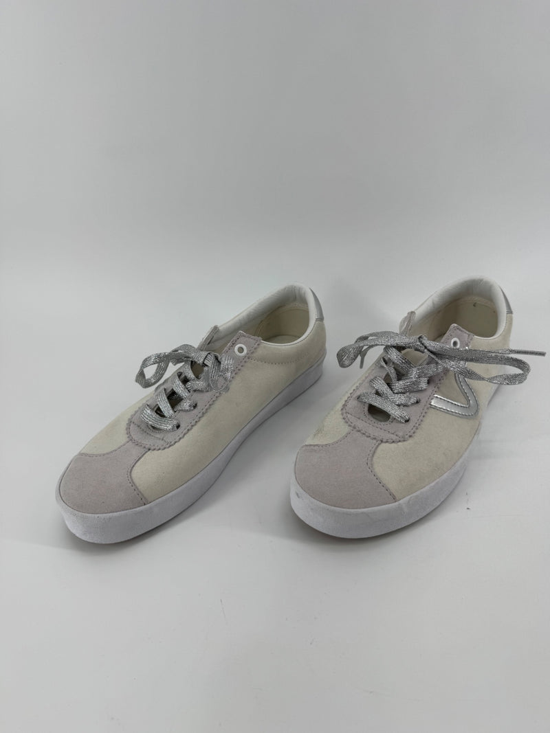 Vans White/Silver Low Top Shoes