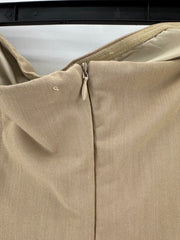 Maeve Button Pleated Strapless Dress