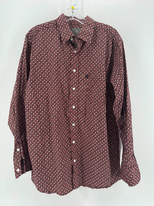 Panhandle Red Print Button Up