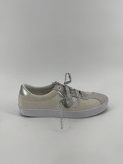 Vans White/Silver Low Top Shoes