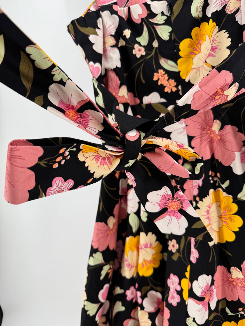 Eva Rose Black Floral Dress