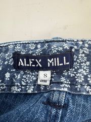 Alex Mill Blue Button Zip Pants