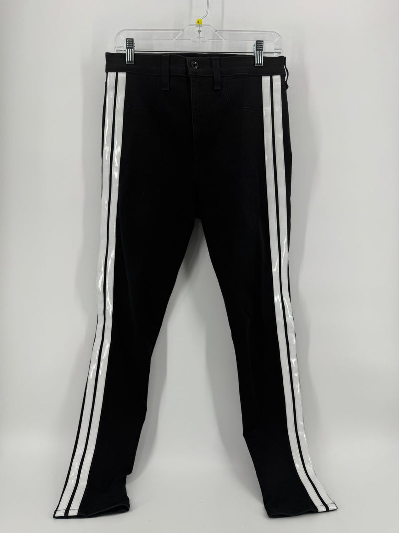 rag & bone Black/White Striped Pants