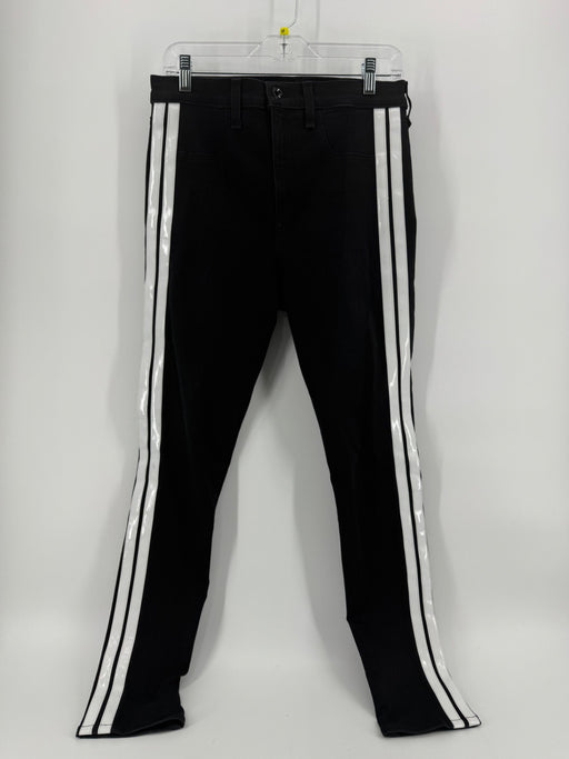 rag & bone Black/White Striped Pants