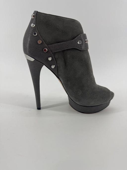 Michael Kors Gray Platform Peep Toe Heels