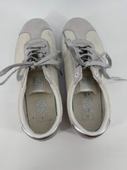 Vans White/Silver Low Top Shoes