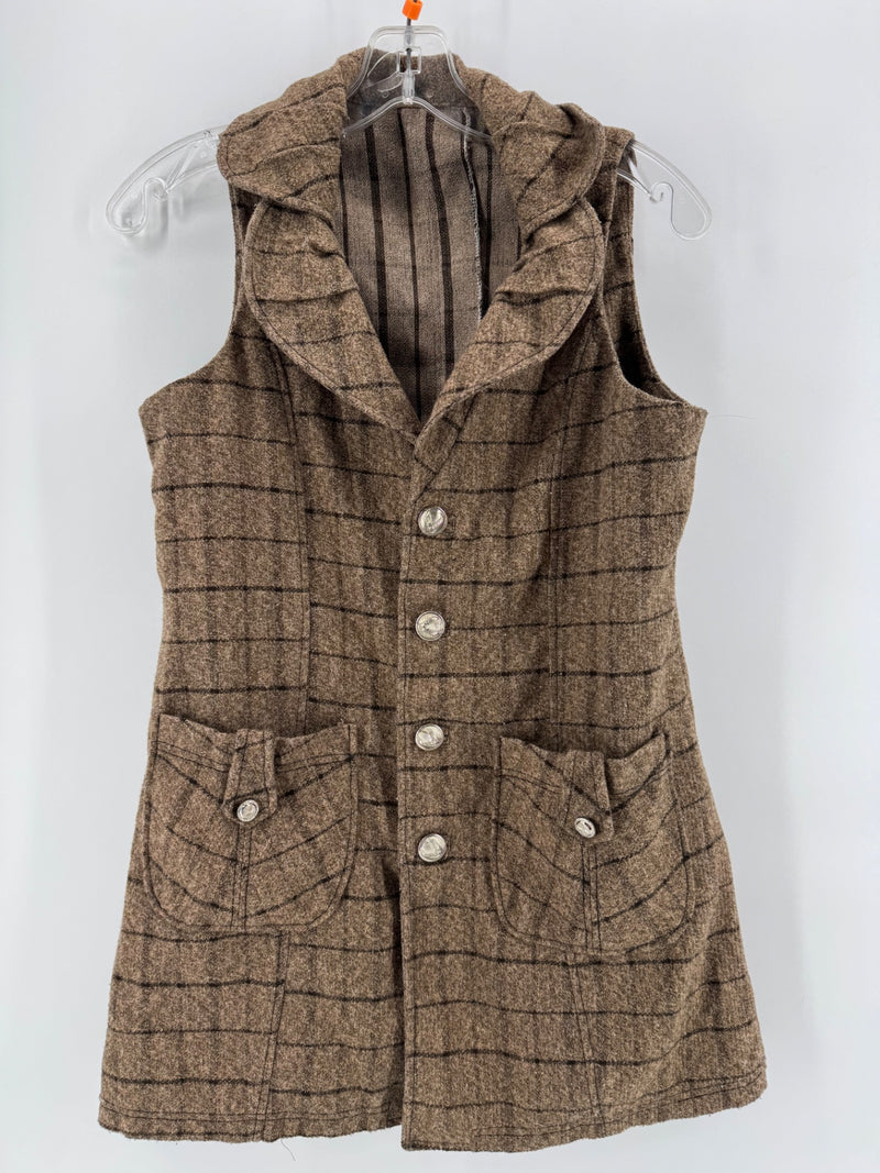 Unbranded Handmade Plaid Vest