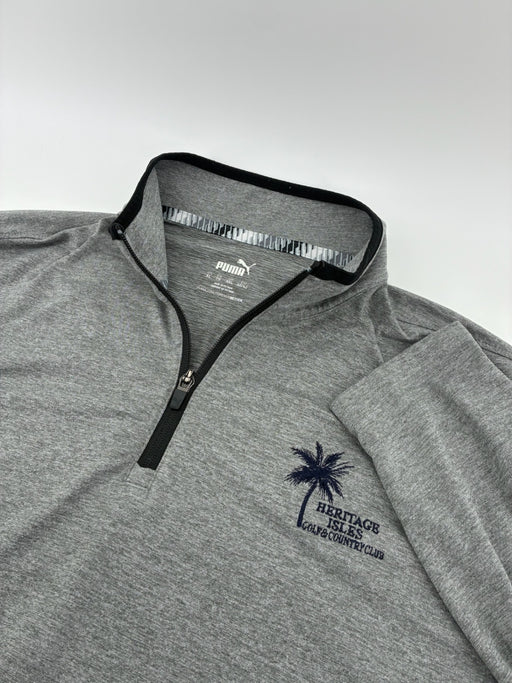 Puma 1/4 Zip Gray Heritage Isles