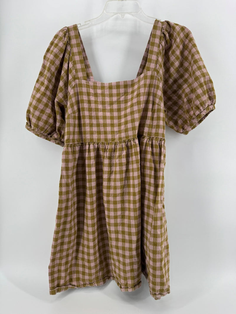 Madewell Multicolor Gingham Dress