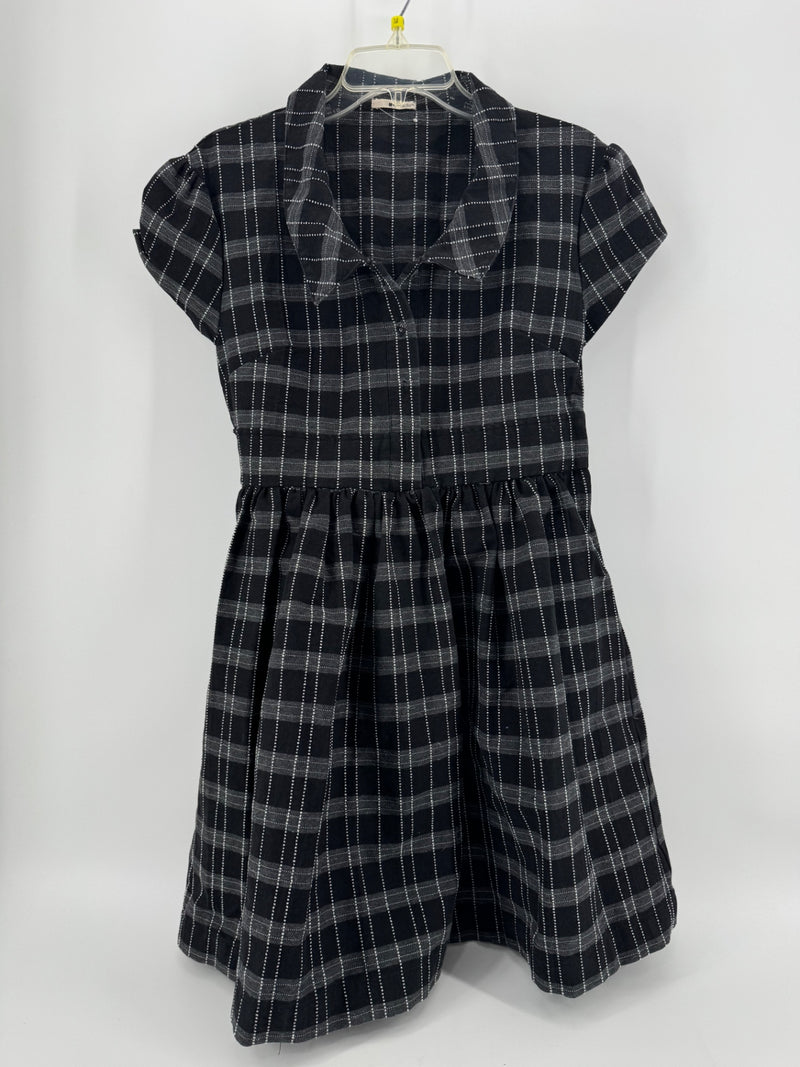 LA Made Black Plaid Dress