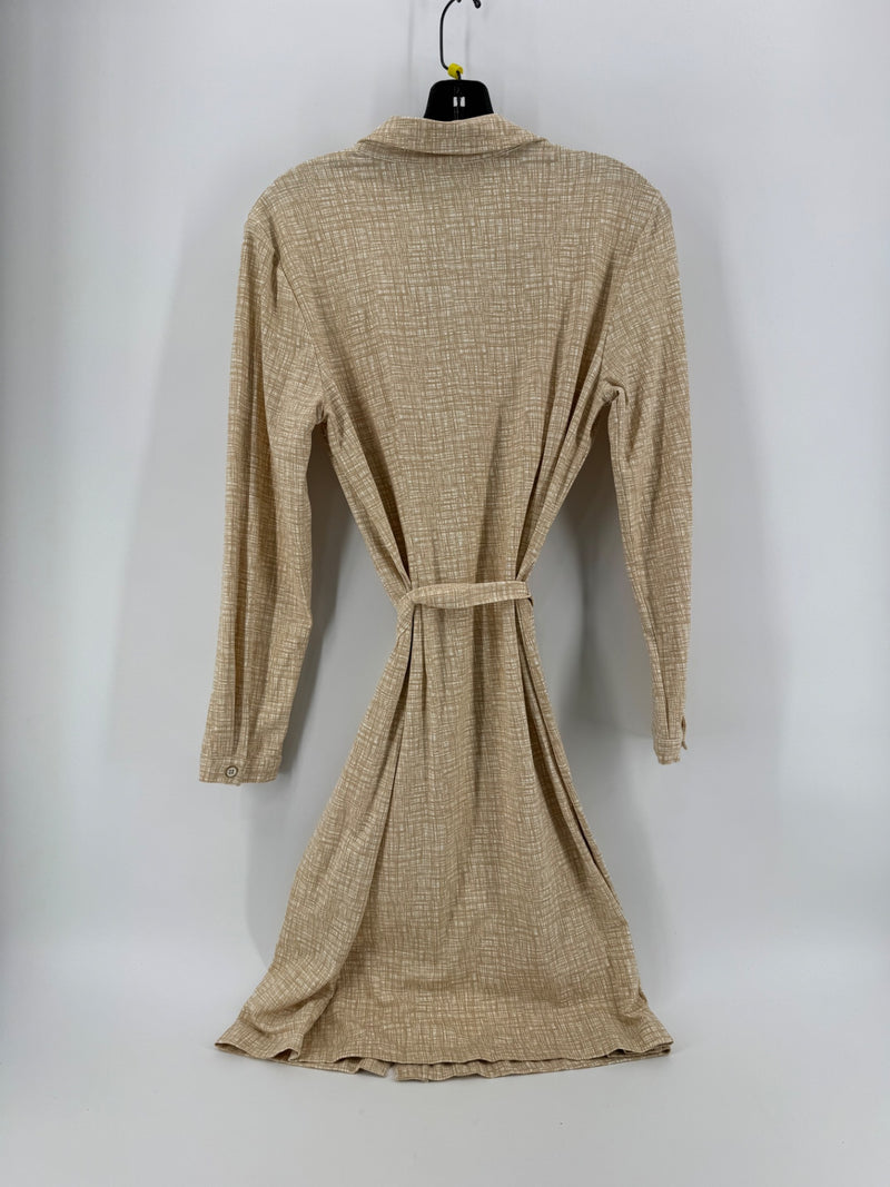 J.McLaughlin Beige Button Up Dress