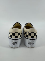 Vans Cream/Black Checkered Print