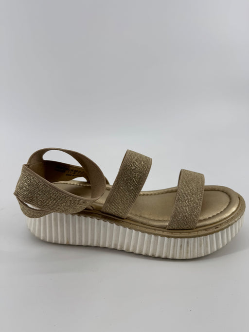 Unbranded Gold Glitter Strappy Sandals