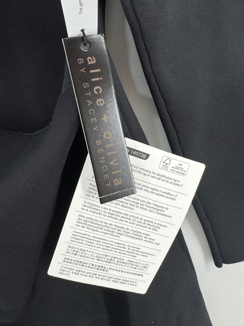 Alice + Olivia Black Long Sleeve Dress