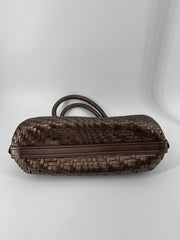 Cole Haan Brown Woven Shoulder Bag