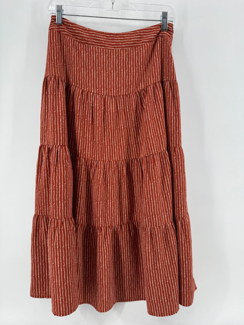THML Rust/White Dot Maxi Skirt