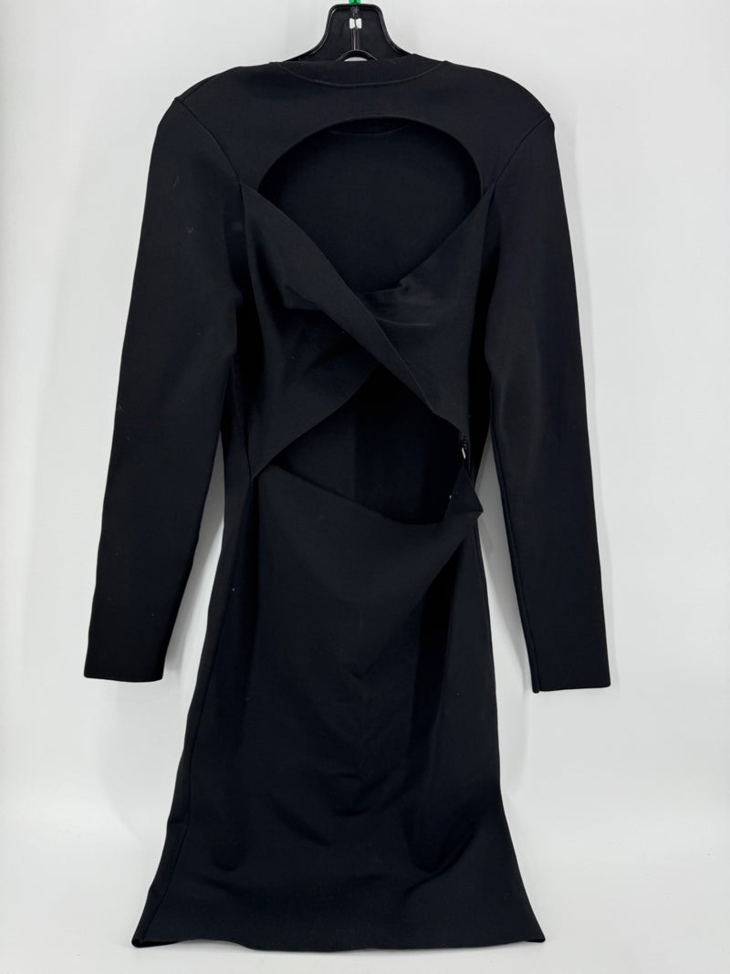 Alice + Olivia Black Long Sleeve Dress
